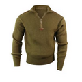 Olive Drab 1/4-Zip Commando Sweater (2XL)